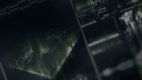 Futuristic digital interface screen. Streaming and flashing computer interface with map, satellite images and network status, levels and spectrum of signals, Extremely detailed. geopolitical situation - Powered by Shutterstock - Get 15% off with code: PIKWIZARD15