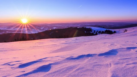 Mountain Winter Landscape Video de stock