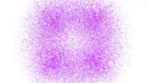 Purple Explosions on a White Background. 4K.