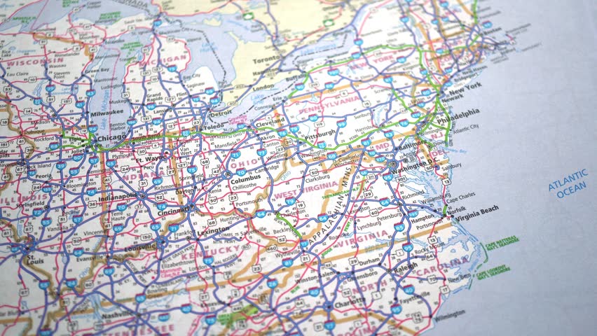 USA Road Map, Slider Shot