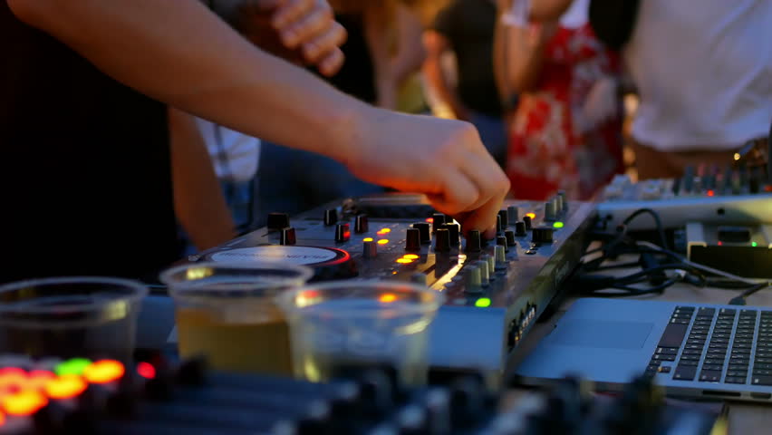 Close up of hands of DJ plays music mixing | Shutterstock HD Video #1016262889
