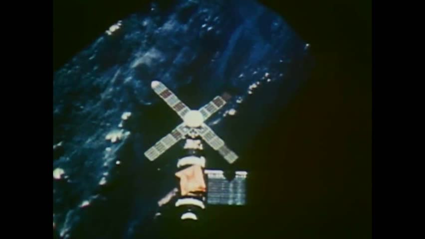 Circa 1970s Skylab Space Station Stock Footage Video 100 Royalty