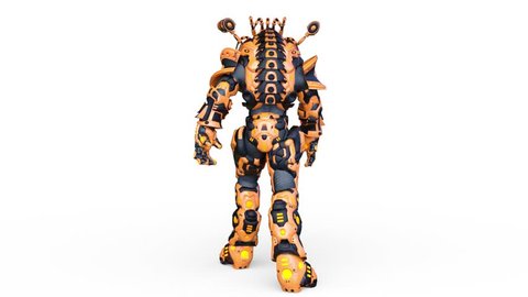 3D CG rendering of Humanoid