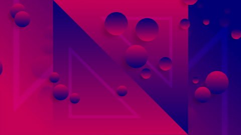 Blue and purple abstract neon geometric motion graphic design. Seamless loop. Video animation Ultra HD 4K 3840x2160 Stock Video