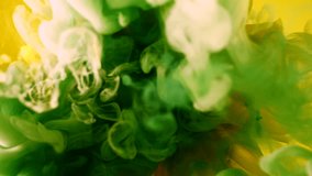 Top view of amazing spreading of paint on sunflower. - Powered by Shutterstock - Get 15% off with code: PIKWIZARD15