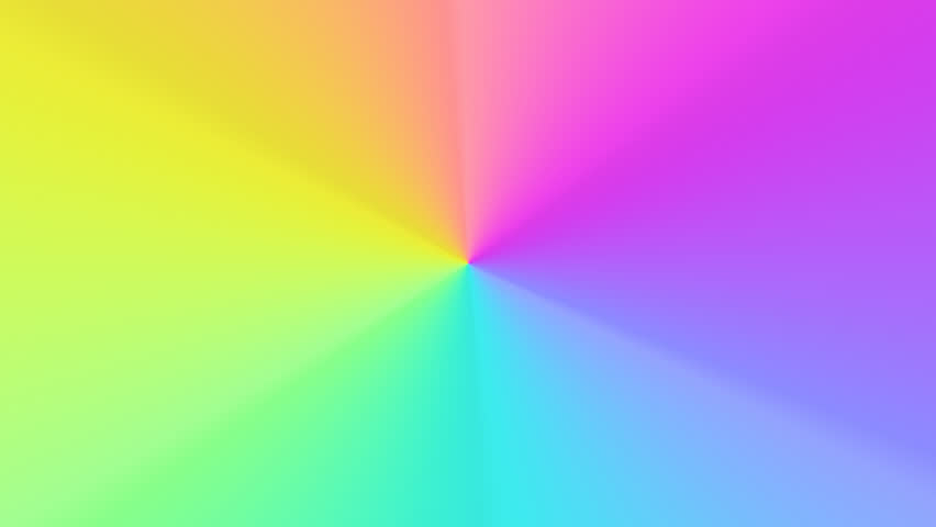 Colorful Gradient Wheel Rainbow Colors Spinning Stock Footage Video