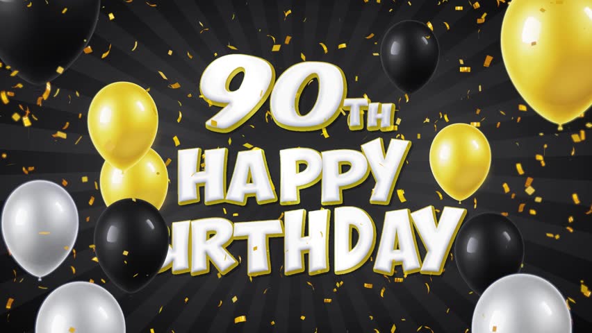 Happy 90th Birthday Background