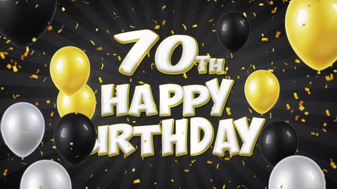 49 Happy 70th Birthday Animation Stock Video Footage - 4K and HD Video ...