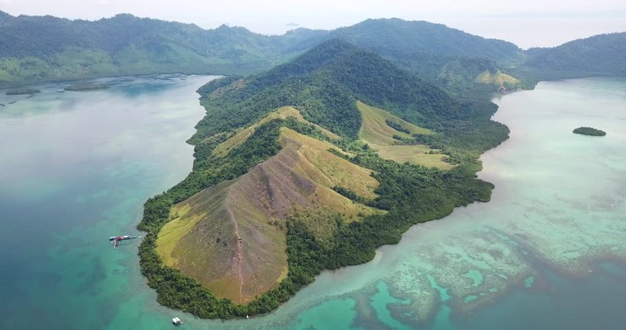 Aerial View Of Timbun Mata Stock Footage Video 100 Royalty Free 1016382934 Shutterstock