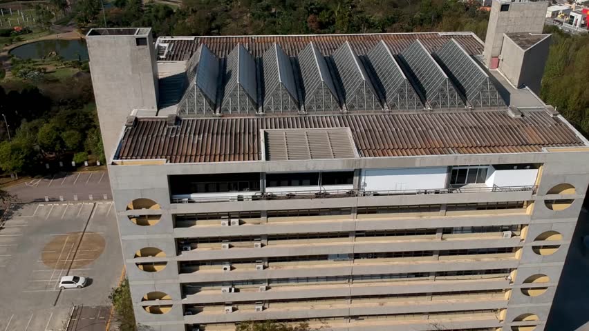 Jundiai city hall aerial view