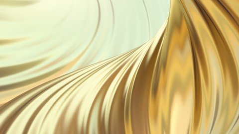 Gold satin or silk background. Golden animation texture