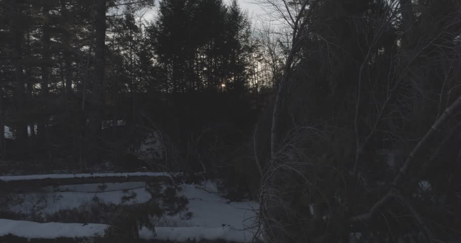 Aerial video of Crystal Lake in Gilmanton, NH