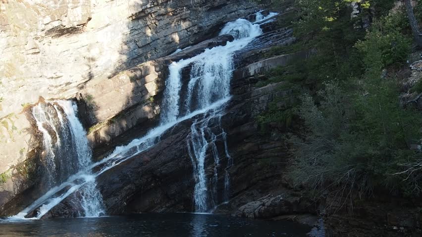 Cameron Falls at the town center of Waterton National Park