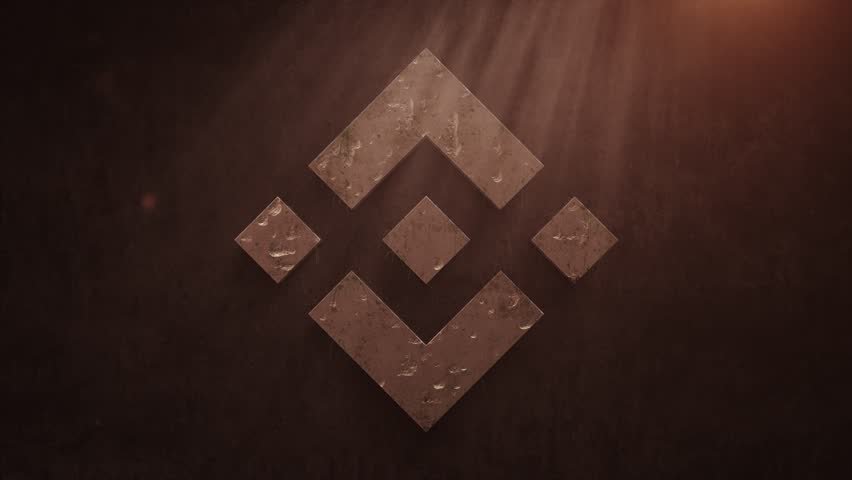 Binance Coin Logo 4k High Stock Footage Video (100% Royalty-free