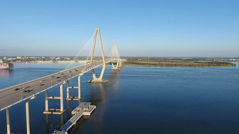 Ravenel bridge Stock Video Footage - 4K and HD Video Clips | Shutterstock