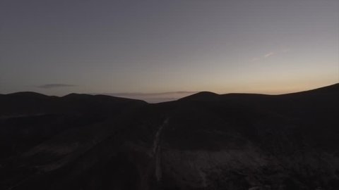 Aerial Shoot From The Sunrise In Real De Catorce - Mexico
