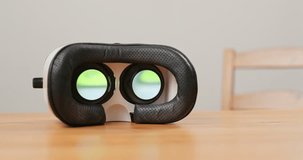 Virtual reality device with playing video inside