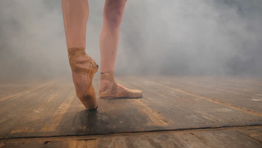 nude pointe shoes