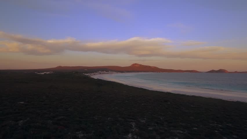 Aerial Footage of Australian Coast at Sunset Beautiful Natural Landscapes.