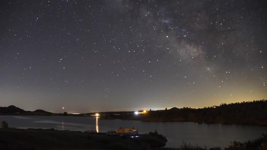 Time-lapse of a lake in Curt Gowdy State Park, Wyoming.