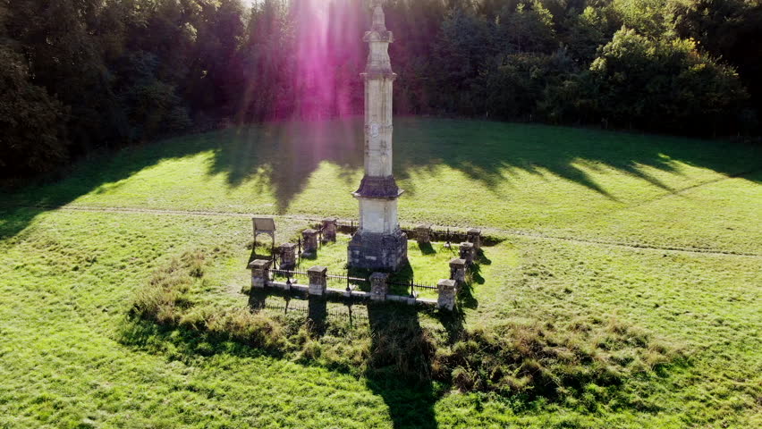Downley, Hughenden Monument, aerial