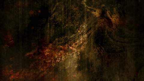 Horror grunge texture animated background with feedback and particles loop