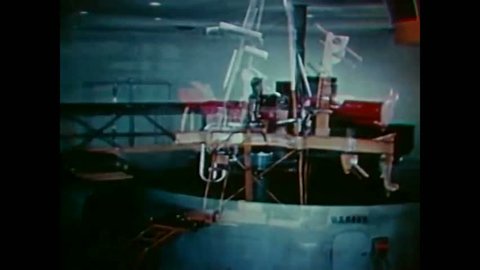 CIRCA 1960s - Astronaut Alan Shepard taxis in a warplane and trains in a flight simulator and a helicopter lifts him from the ocean.