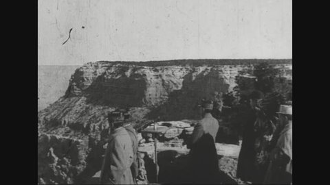 CIRCA 1920s - Marshal Ferdinand Foch visits the Grand Canyon in Arizona, the Crow Indiana Reservation in Montana.