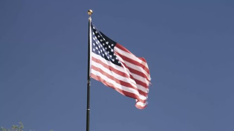 American Flag In The Wind, graded version. Graded and/or stabilized version. 
