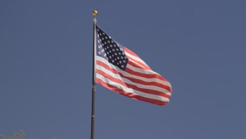 American Flag In The Wind, native version. Native Material, straight out of the cam, 