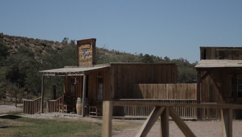 Details Of An Old Wild Western Village In Arizona, USA, native version. Native Material, straight out of the cam, 