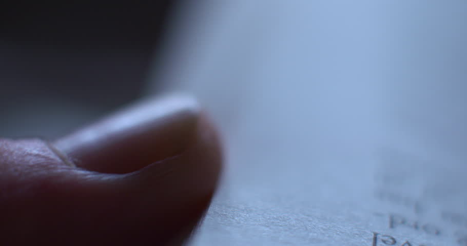 Thumb browses book pages macro close up
 Royalty-Free Stock Footage #1016538598