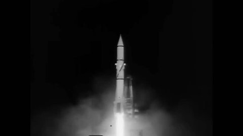 CIRCA 1957 - A montage shows different US Army missiles being launched, as the narrator discusses mankind's brink of nuclear destruction.