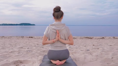 Young Girl Meditation Yoga Stock Footage Video (100% Royalty-free ...