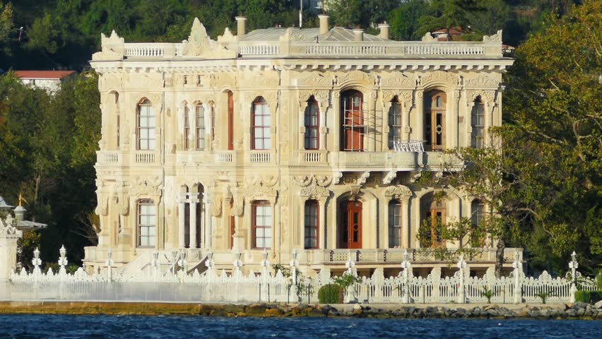 Kucuksu Palace in Istanbul, Turkey. Kucuksu Pavilion built by Sultan Abdulmecit in Istanbul, 19th century
