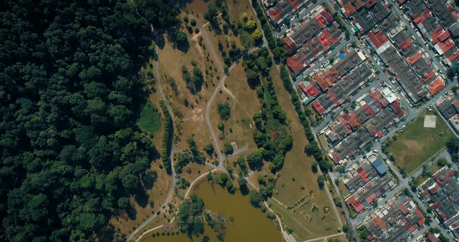 Kuala Lumpur, Malaysia - Lake from aerial view