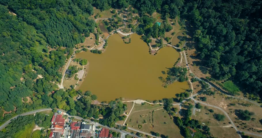 Kuala Lumpur, Malaysia - Lake from aerial view