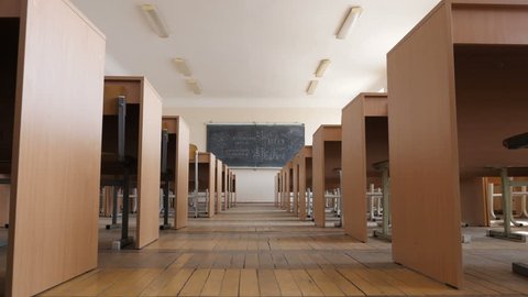 Empty auditorium for lectures in University, College, School