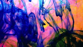 1920x1080 25 Fps. Very Nice Abstract Colorful ink Color Watercolor in Water Texture Video.