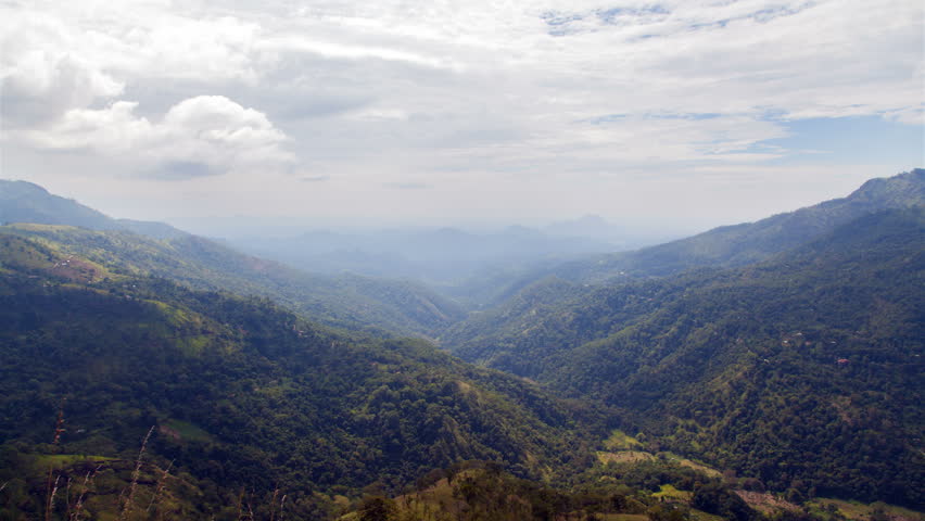 Beautiful mountain valley landscape in Ella, Sri Lanka timelapse | Shutterstock HD Video #1016634052