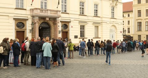 Tourists in Prague Europe 22nd Sep 2017