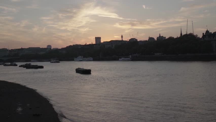 Footage is part of a batch of shots taken in London during the golden hour and night time. | Shutterstock HD Video #1016642782