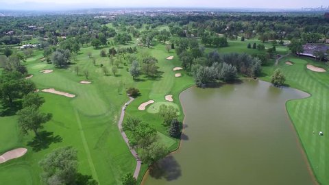 golf course flyover