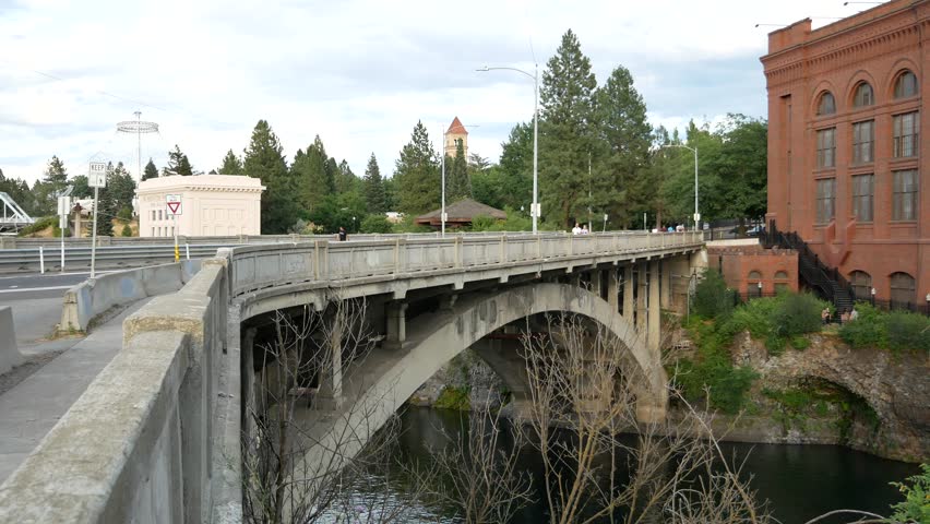Beautiful Twilight Scenery in Spokane Washington USA