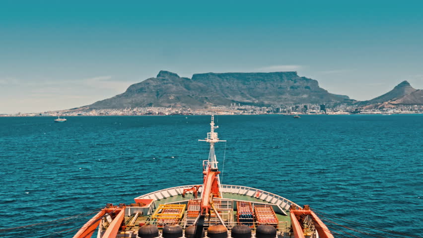 Cargo ship in import export and business logistic