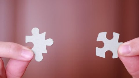 Connecting two puzzle pieces