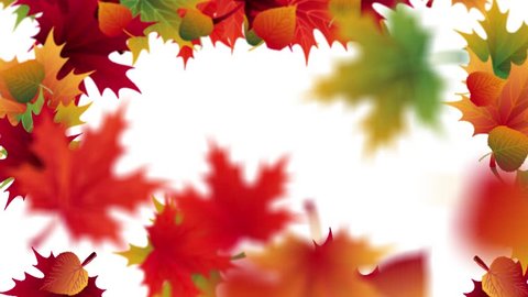 Autumn Seasonal Background Long Horizontal Border Stock Vector (Royalty ...