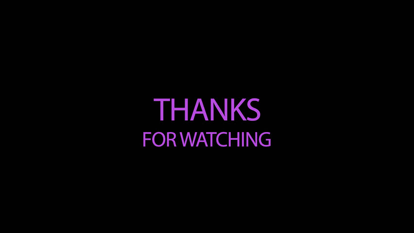 Thanks For Watching Transparent Video 库存影片视频 100 免版税 Shutterstock