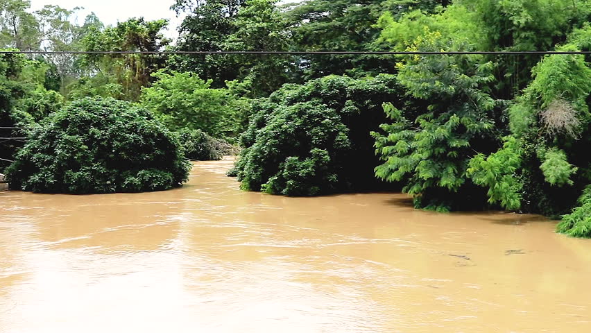 Mekong River bursts it