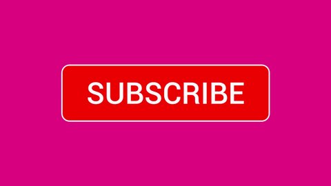 Mouse Clicking a Subscribe Button and Bell Notification with a Dark Pink Background.